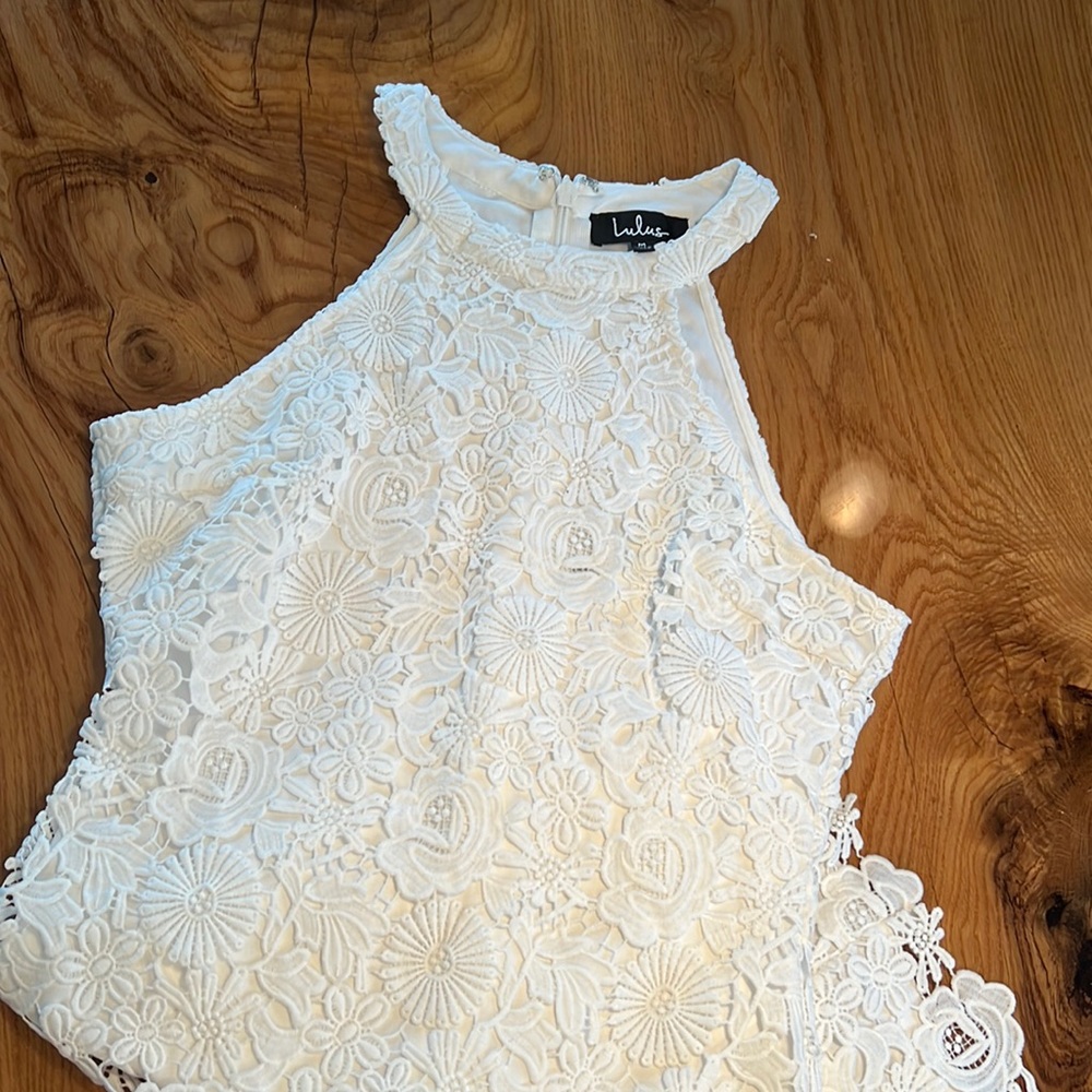 Lulus White-laced Dress